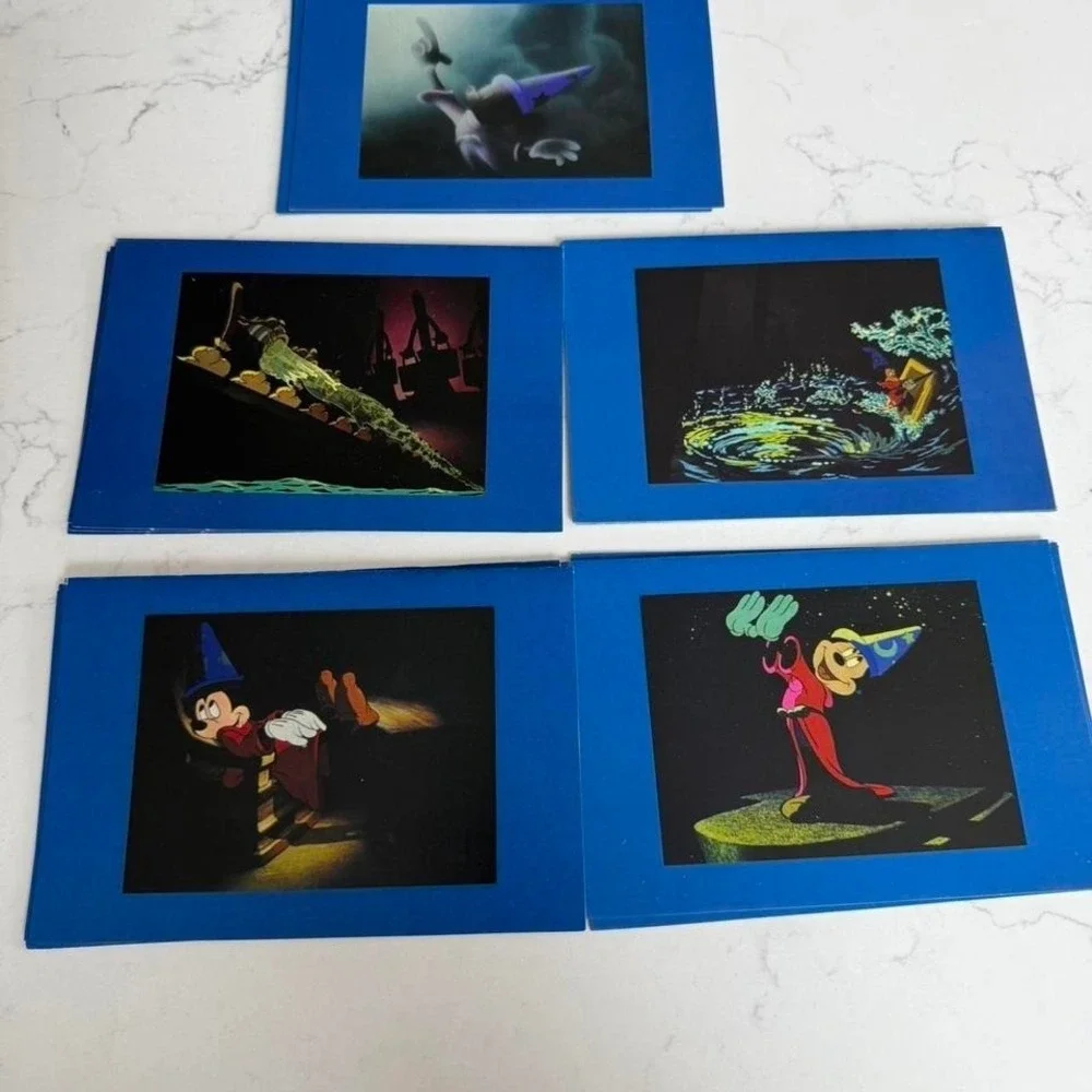 Vintage Walt Disney Gallery Sorcerer Mickey Fantasia Boxed Notecard Set 20